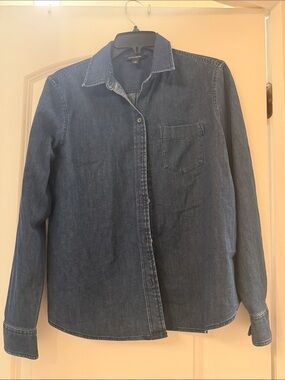 Banana Republic Dark Blue Denim Button-Down Shirt